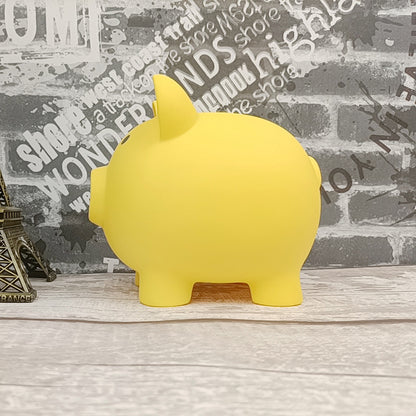 Cute Cartoon Rubber Piggy Bank for Kids Break-Resistant Savings Jar