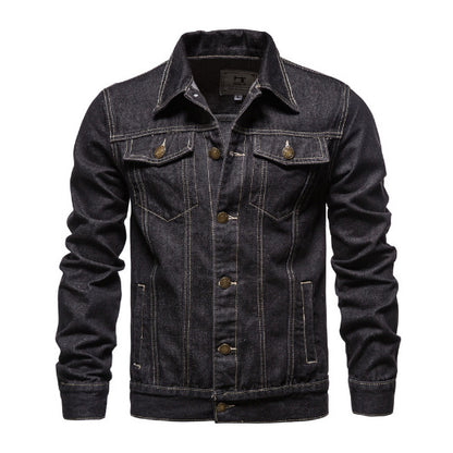 Men's Denim Jacket Style Oversized Front Coat