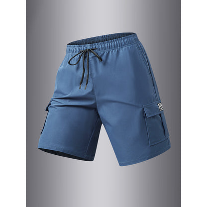 size standard summer cargo shorts for men, casual outdoor hiking multi-pocket shorts
