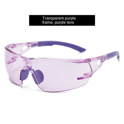Professional Cycling Protective Glasses Frameless Integrated Safety Goggles Windproof