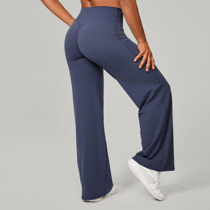 Comfortable High-Waisted Straight Leg Yoga Pants for Women