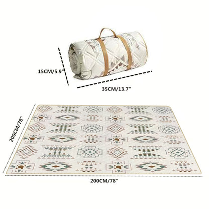 Portable Waterproof & Sandproof Picnic Blanket, Compact Outdoor Mat for Beach, Camping, Hiking, Travel