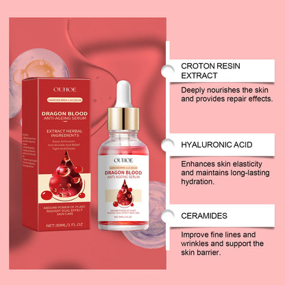 OUHOE Dragon Blood Essence, Facial Skin Contour Radiance Hydrating Moisturizing Essence