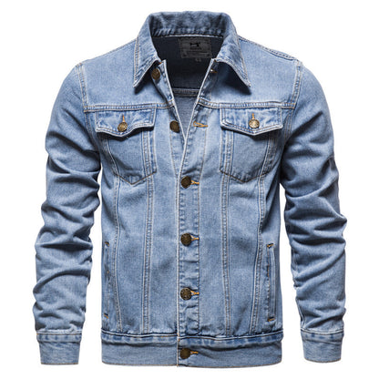 Men's Denim Jacket Style Oversized Front Coat