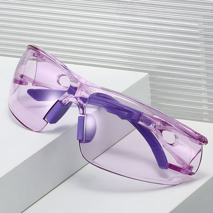 Professional Cycling Protective Glasses Frameless Integrated Safety Goggles Windproof