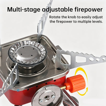 Ultra-Light Foldable Outdoor Gas Stove, Compact Backpacking Burner for Camping, Hiking, Fishing, Trekking & Picnic