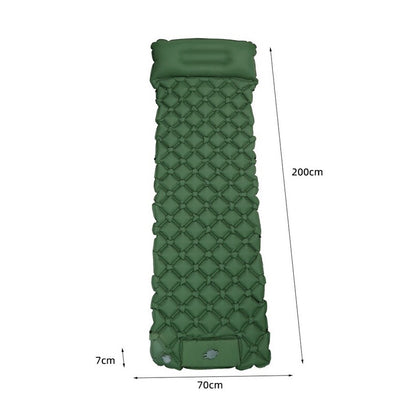 Ultralight Inflatable Sleeping Pad with Pillow - 1-2 Person Camping Mattress